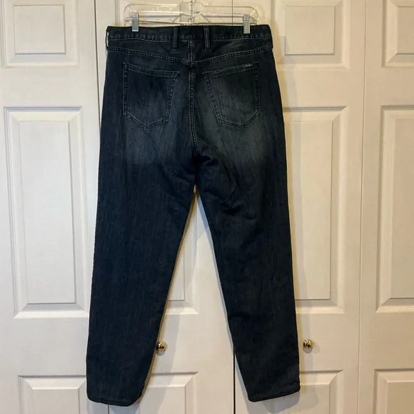 🌹 Eddie Bauer Flannel Lined Blue Denim Jeans - Size 14 - Picture 3 of 6